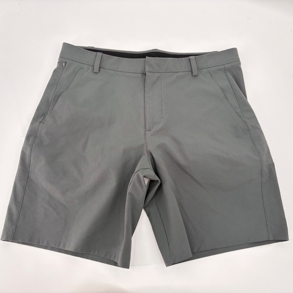 NOBULL Mens Performance Chino Shorts Grey Size 34 Athletic Training Golf Shorts